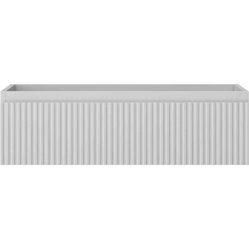 Mexen Rivel vonios kambario spintelė po praustuvu 80 cm, 1 stalčius, rifliuota, pilka matinė - 91A20-08023-1-BF62