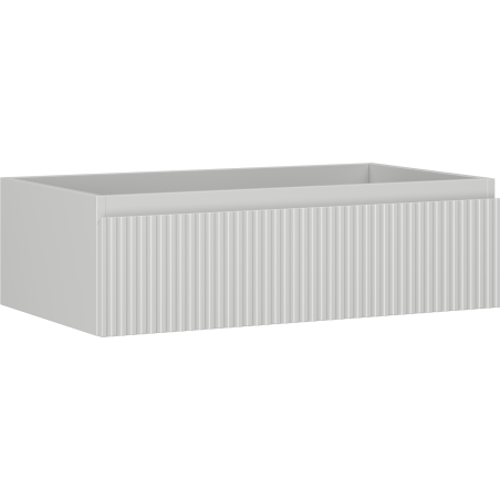 Mexen Rivel vonios kambario spintelė po praustuvu 80 cm, 1 stalčius, rifliuota, pilka matinė - 91A20-08023-1-BF62