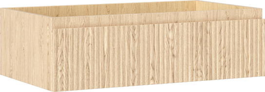 Mexen Rivel vonios kambario spintelė po praustuvu 80 cm, 1 stalčius, rifliuota, ąžuolas - 91A20-08023-1-BF81