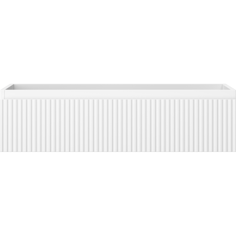 Mexen Rivel vonios kambario spintelė po praustuvu 90 cm, 1 stalčius, rifliuotas, baltas matinis - 91A20-09023-1-BF01