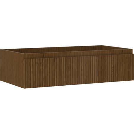 Mexen Rivel vonios spintelė po praustuvu 90 cm, 1 stalčius, rifliuota, riešutas - 91A20-09023-1-BF86