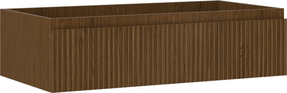 Mexen Rivel vonios spintelė po praustuvu 90 cm, 1 stalčius, rifliuota, riešutas - 91A20-09023-1-BF86