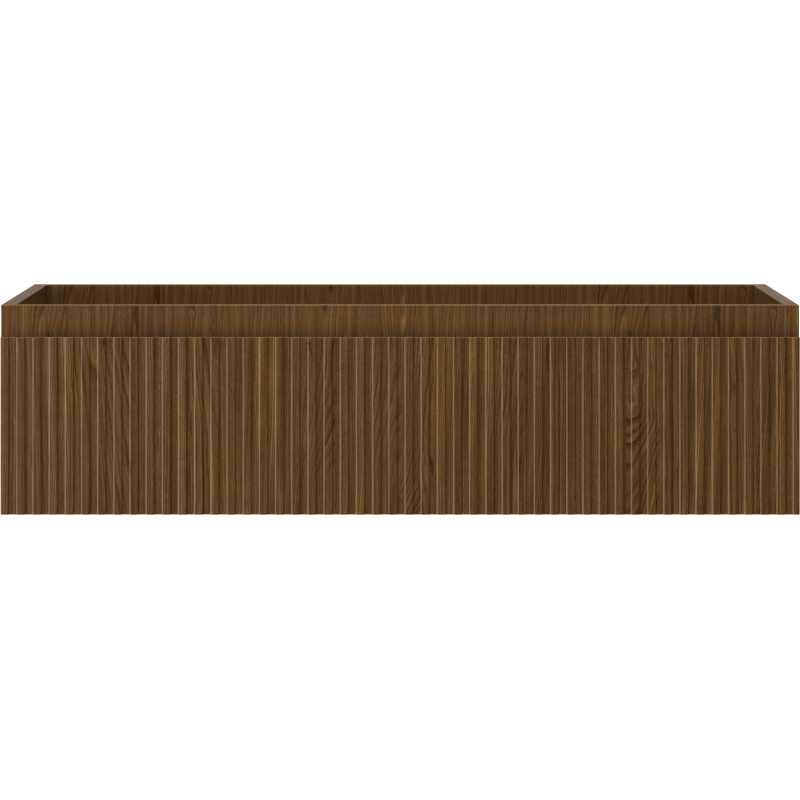 Mexen Rivel vonios spintelė po praustuvu 90 cm, 1 stalčius, rifliuota, riešutas - 91A20-09023-1-BF86