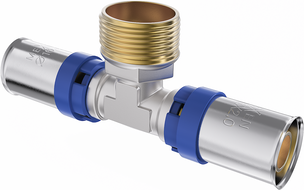 Mexen PEX-P presavimo trišakė jungtis, presuota PEX 25 x 1 GZ x 25 - W97133-2510M25-00