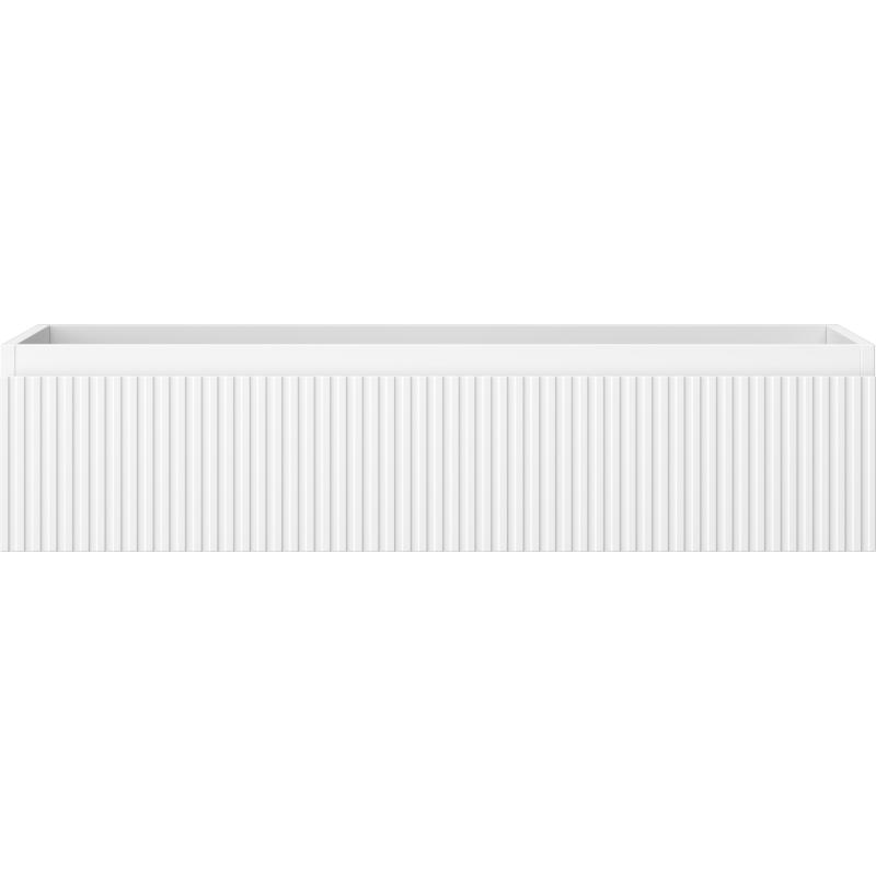 Mexen Rivel vonios kambario spintelė po praustuvu 100 cm, 1 stalčius, grioveliuota, balta matinė - 91A20-10023-1-BF01