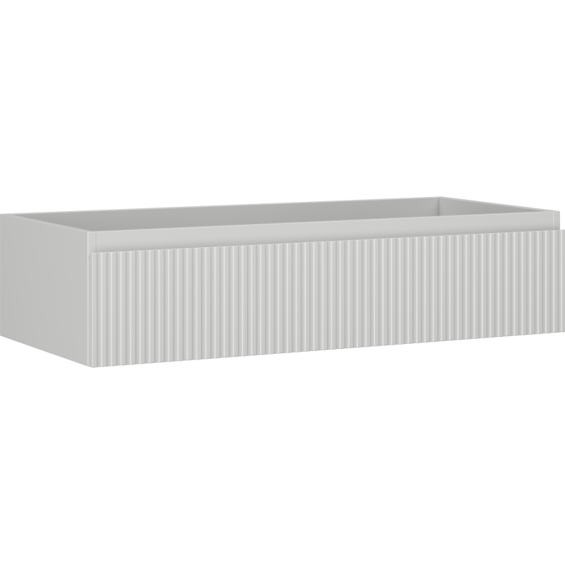 Mexen Rivel vonios spintelė po praustuvu 100 cm, 1 stalčius, grioveliuotas, pilka matinė - 91A20-10023-1-BF62