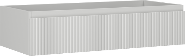 Mexen Rivel vonios spintelė po praustuvu 100 cm, 1 stalčius, grioveliuotas, pilka matinė - 91A20-10023-1-BF62