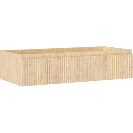 Mexen Rivel vonios kambario spintelė po kriaukle 100 cm, 1 stalčius, grioveliai, ąžuolas - 91A20-10023-1-BF81