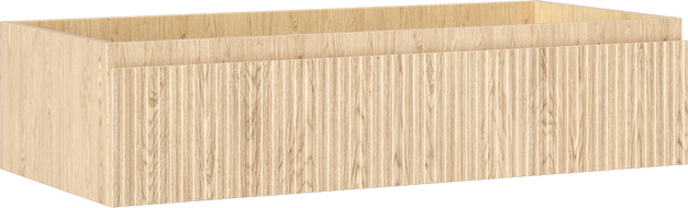 Mexen Rivel vonios kambario spintelė po kriaukle 100 cm, 1 stalčius, grioveliai, ąžuolas - 91A20-10023-1-BF81