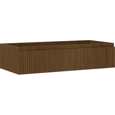 Mexen Rivel vonios kambario spintelė po praustuvu 100 cm, 1 stalčius, rievėta, riešutas - 91A20-10023-1-BF86