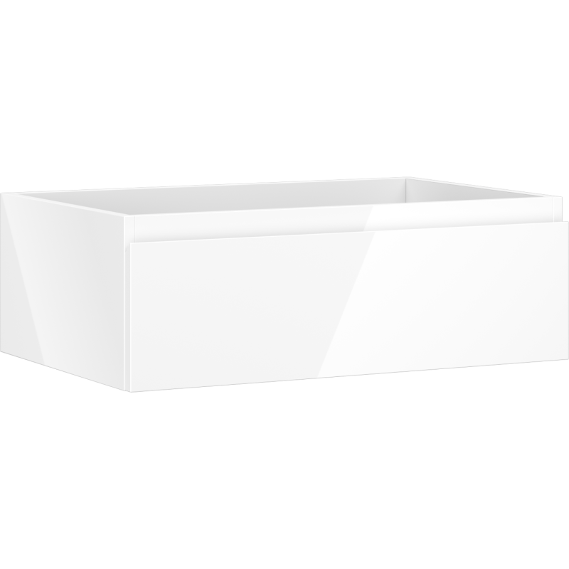 Mexen Orio vonios spintelė po praustuvu 70 cm, 1 stalčius, blizgi balta - 91A10-07023-1-BF00