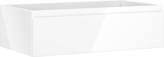 Mexen Orio vonios kambario spintelė po praustuvu 80 cm, 1 stalčius, blizgi balta - 91A10-08023-1-BF00