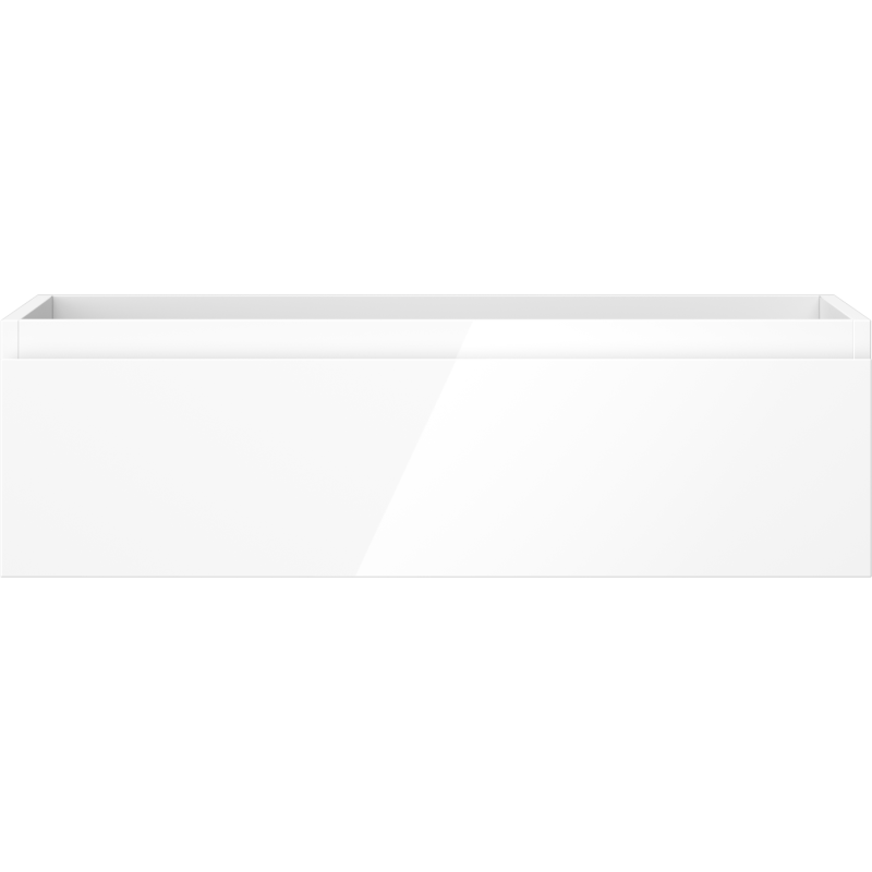 Mexen Orio vonios kambario spintelė po praustuvu 80 cm, 1 stalčius, blizgi balta - 91A10-08023-1-BF00
