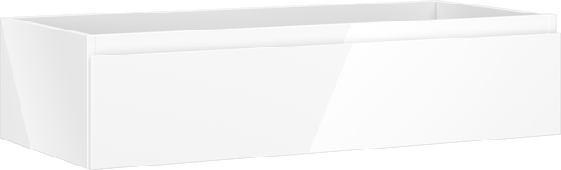 Mexen Orio vonios spintelė po praustuvu 100 cm, 1 stalčius, balta blizgi - 91A10-10023-1-BF00
