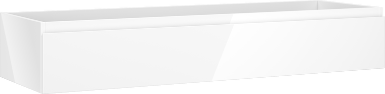 Mexen Orio vonios spintelė po praustuvu 140 cm, 1 stalčius, balta blizgi - 91A10-14023-1-BF00