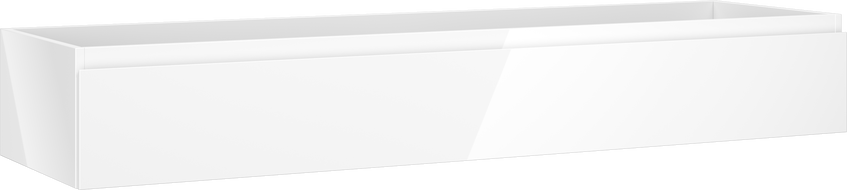 Mexen Orio vonios kambario spintelė po kriaukle 160 cm, 1 stalčius, balta blizgi - 91A10-16023-1-BF00