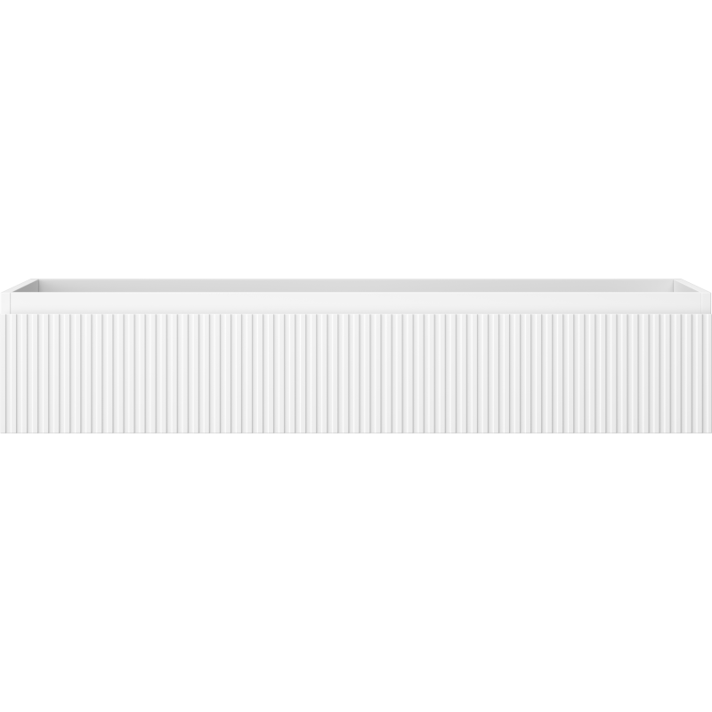 Mexen Rivel vonios kambario spintelė po kriaukle 120 cm, 1 stalčius, rifliuota, balta matinė - 91A20-12023-1-BF01
