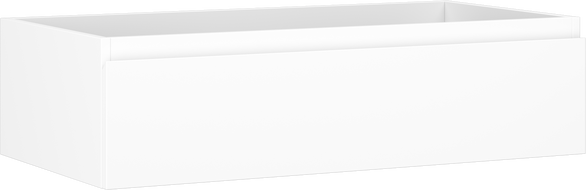 Mexen Orio vonios spintelė po praustuvu 90 cm, 1 stalčius, balta matinė - 91A10-09023-1-BF01