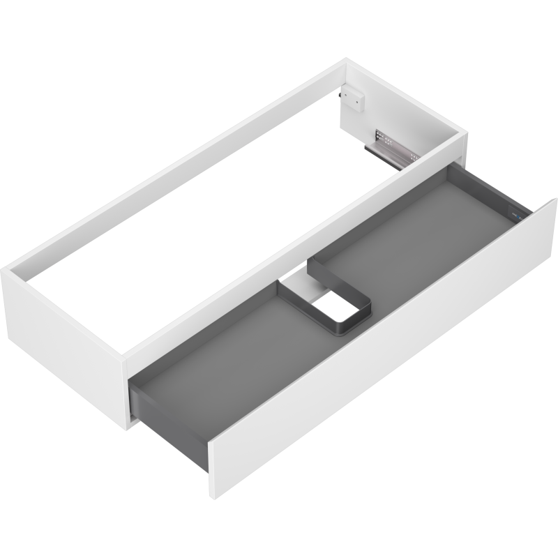 Mexen Orio vonios spintelė po praustuvu 120 cm, 1 stalčius, balta matinė - 91A10-12023-1-BF01