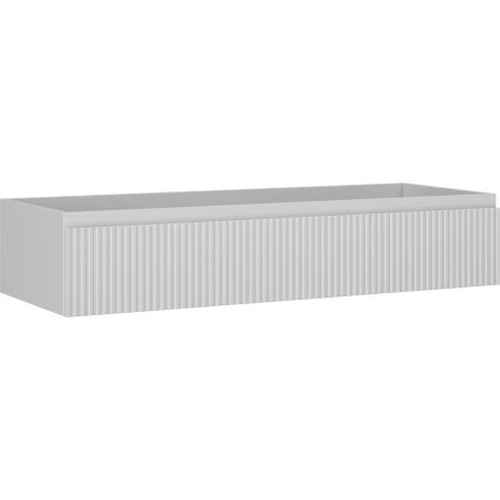 Mexen Rivel vonios spintelė po praustuvu 120 cm, 1 stalčius, rifliuota, pilka matinė - 91A20-12023-1-BF62