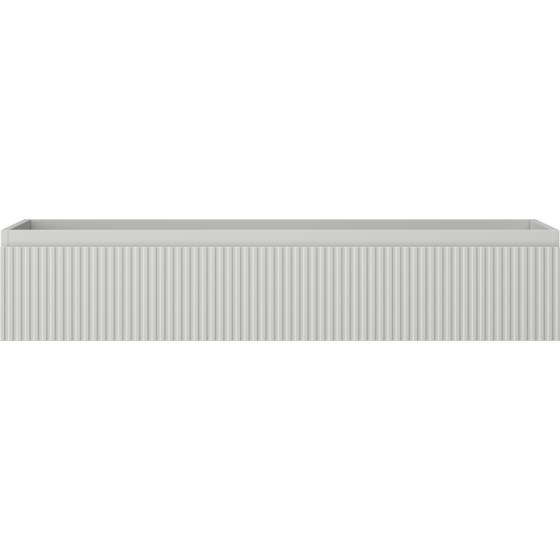 Mexen Rivel vonios spintelė po praustuvu 120 cm, 1 stalčius, rifliuota, pilka matinė - 91A20-12023-1-BF62