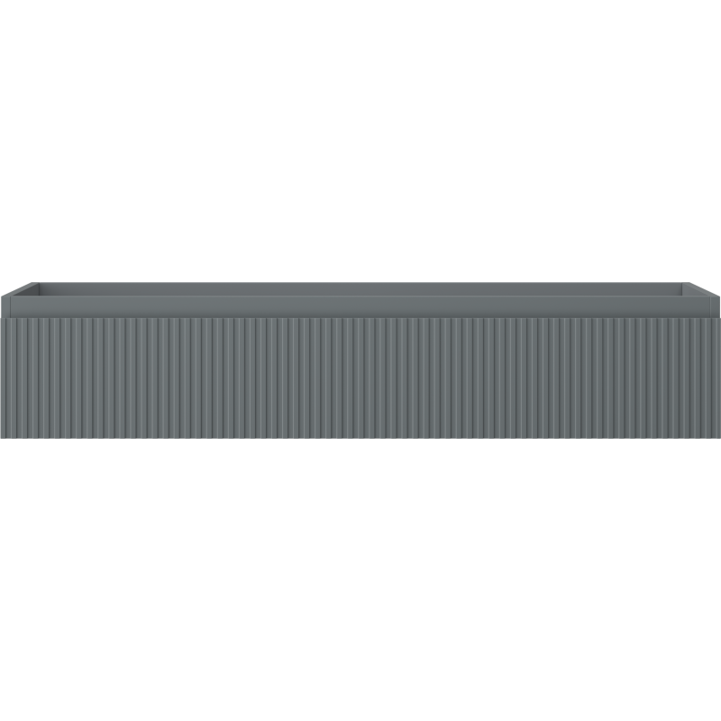 Mexen Rivel vonios grindų spintelė po praustuvu 120 cm, 1 stalčius, grioveliai, pilkas matinis - 91A20-12023-1-BF66
