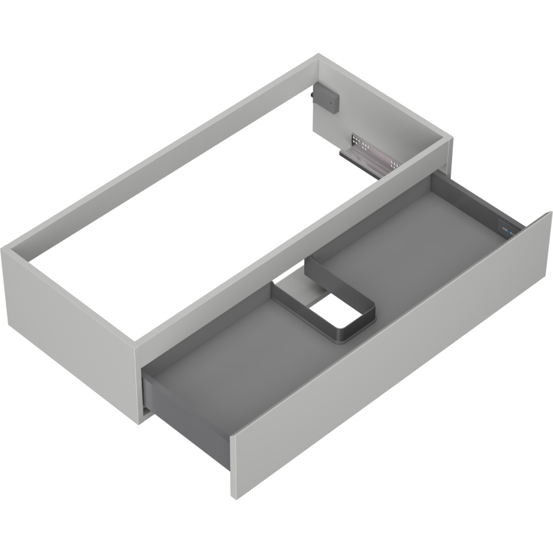 Mexen Orio vonios spintelė po kriaukle 100 cm, 1 stalčius, pilka matinė - 91A10-10023-1-BF62