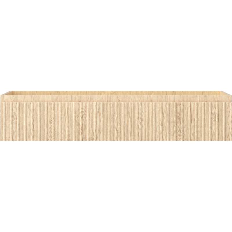 Mexen Rivel vonios kambario spintelė po praustuvu 120 cm, 1 stalčius, rifliuota, ąžuolo - 91A20-12023-1-BF81