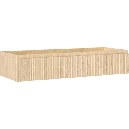 Mexen Rivel vonios kambario spintelė po praustuvu 120 cm, 1 stalčius, rifliuota, ąžuolo - 91A20-12023-1-BF81