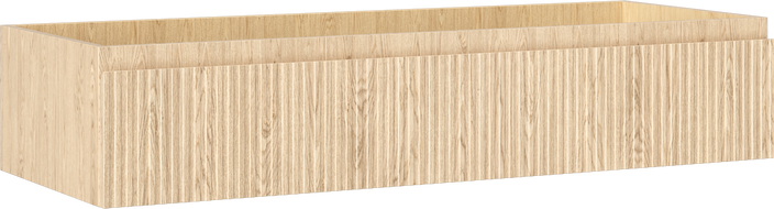 Mexen Rivel vonios kambario spintelė po praustuvu 120 cm, 1 stalčius, rifliuota, ąžuolo - 91A20-12023-1-BF81