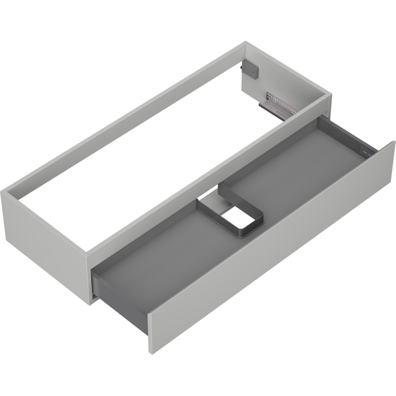Mexen Orio vonios spintelė po praustuvu 120 cm, 1 stalčius, pilka matinė - 91A10-12023-1-BF62