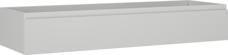 Mexen Orio vonios kambario spintelė po kriaukle 140 cm, 1 stalčius, pilkas matinis - 91A10-14023-1-BF62