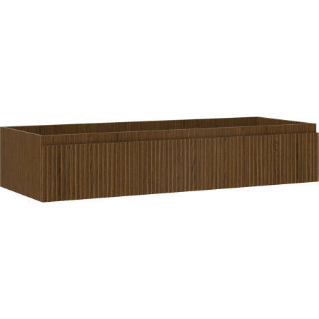 Mexen Rivel vonios kambario spintelė po kriaukle 120 cm, 1 stalčius, griovelis, riešutas - 91A20-12023-1-BF86