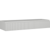 Mexen Rivel vonios spintelė po praustuvu 140 cm, 1 stalčius, rifliuota, pilka matinė - 91A20-14023-1-BF62