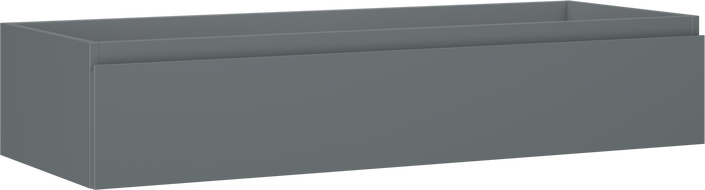 Mexen Orio vonios spintelė po praustuvu 120 cm, 1 stalčius, matinis grafitas - 91A10-12023-1-BF66