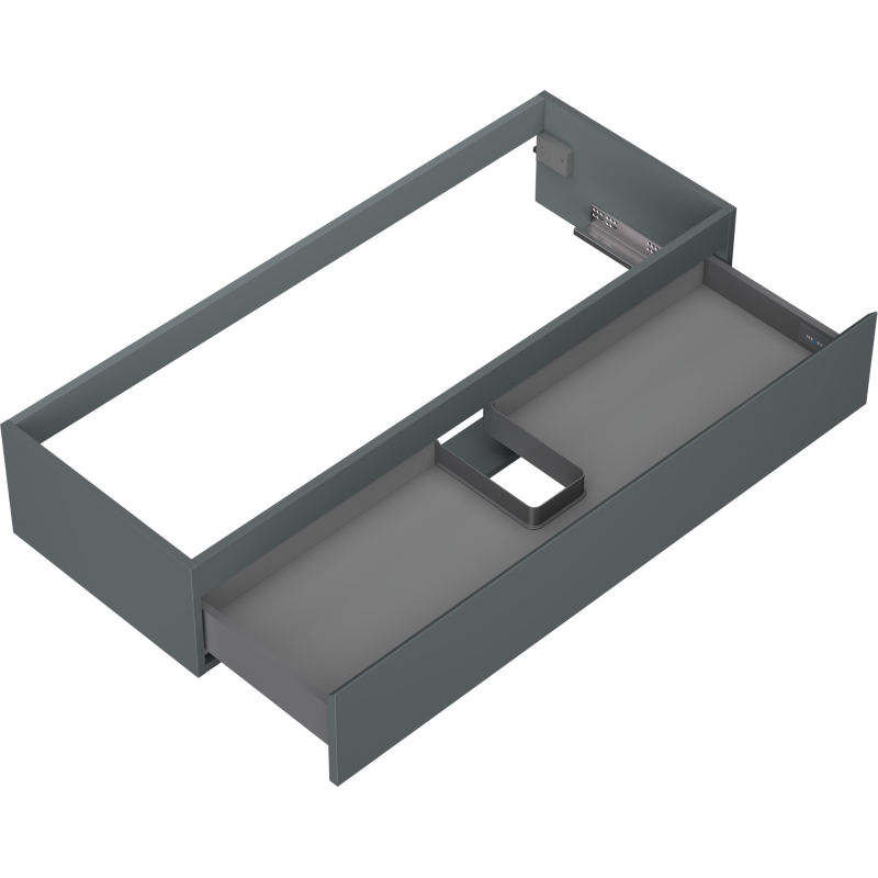 Mexen Orio vonios spintelė po praustuvu 120 cm, 1 stalčius, matinis grafitas - 91A10-12023-1-BF66