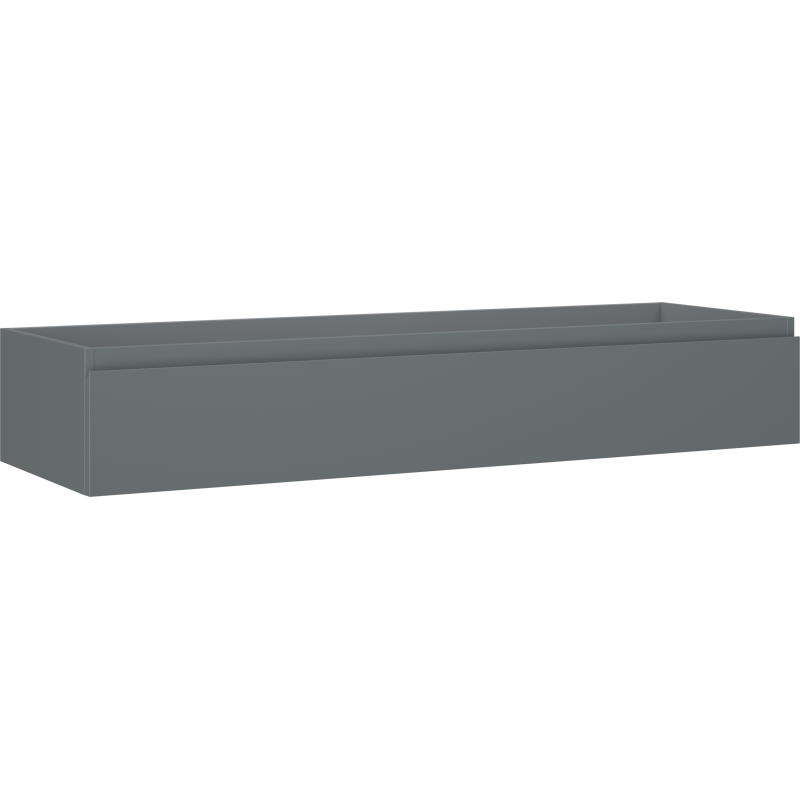 Mexen Orio vonios kambario spintelė po praustuvu 140 cm, 1 stalčius, matinis grafitas - 91A10-14023-1-BF66