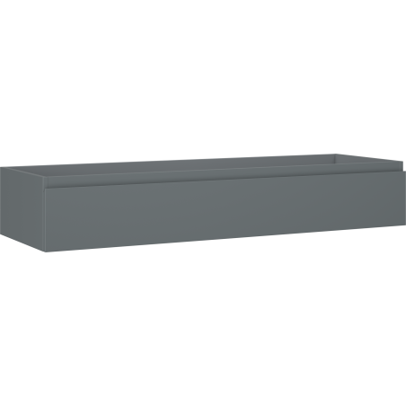 Mexen Orio vonios kambario spintelė po praustuvu 140 cm, 1 stalčius, matinis grafitas - 91A10-14023-1-BF66