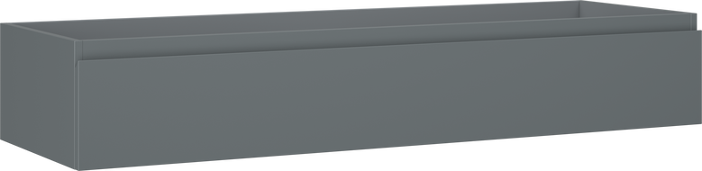 Mexen Orio vonios kambario spintelė po praustuvu 140 cm, 1 stalčius, matinis grafitas - 91A10-14023-1-BF66