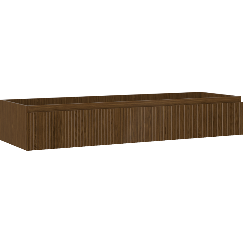 Mexen Rivel vonios spintele po kriaukle 140 cm, 1 stalčius, rifliuotas, riešutas - 91A20-14023-1-BF86