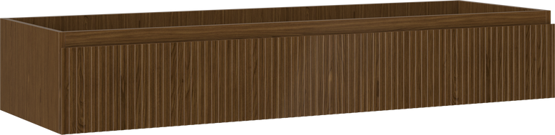 Mexen Rivel vonios spintele po kriaukle 140 cm, 1 stalčius, rifliuotas, riešutas - 91A20-14023-1-BF86