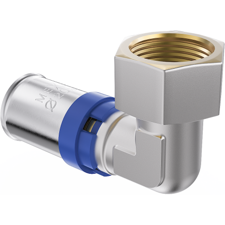 Mexen PEX-P pusiau jungė, spaudimo alkūnė, presuojamos PEX 16 x 1/2 GW - W97136-1612F-00