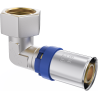 Mexen PEX-P pusiau jungė, spaudimo alkūnė, presuojamos PEX 16 x 1/2 GW - W97136-1612F-00