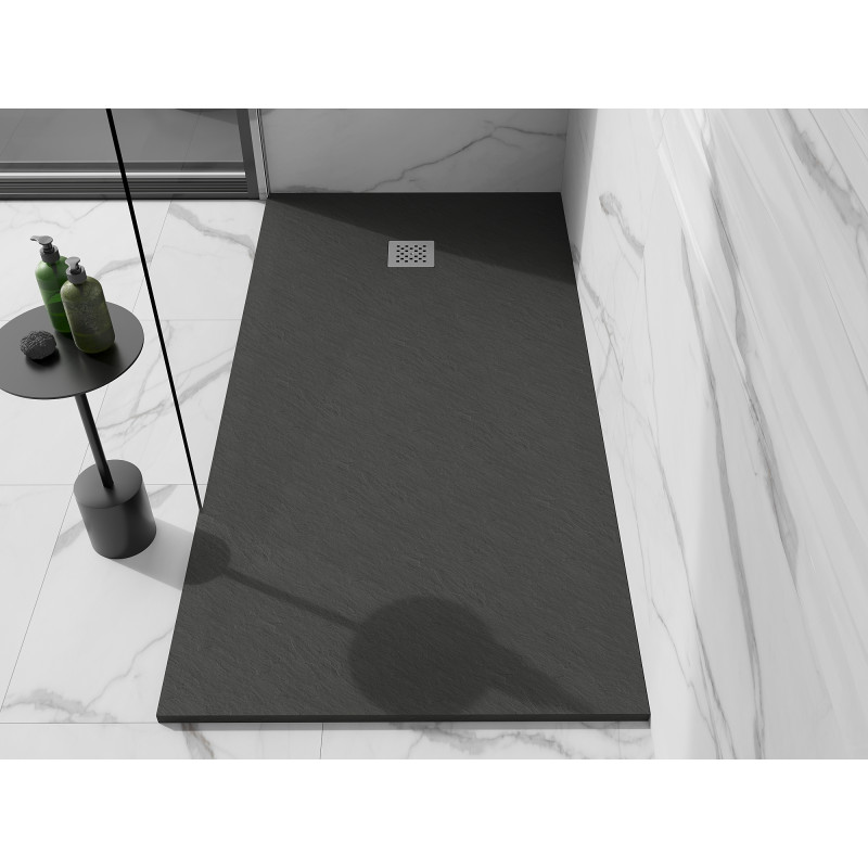 Mexen Stone+ stačiakampis kompozitinis dušo padėklas 180 x 80 cm, antracitas - 44718018