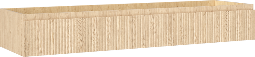 Mexen Rivel vonios spintelė po praustuvu 160 cm, 1 stalčius, rifliuota, ąžuolas - 91A20-16023-1-BF81