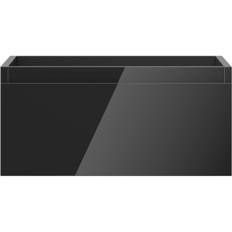 Mexen Orio vonios spintelė po praustuvu 50 cm, 1 stalčius, juodas blizgesys - 91A10-05023-1-BF70