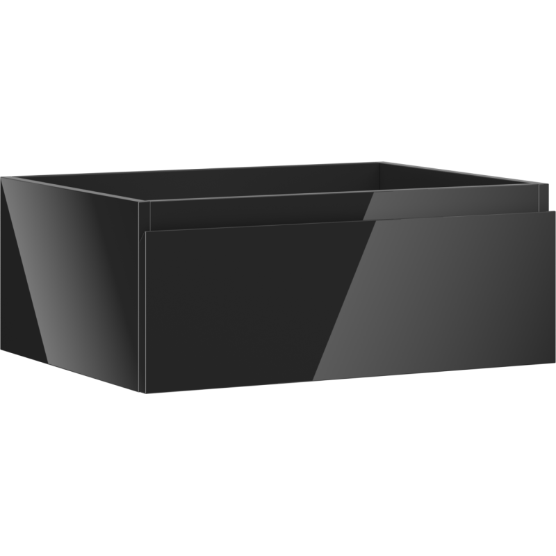 Mexen Orio vonios spintelė po praustuvu 60 cm, 1 stalčius, juodas blizgus - 91A10-06023-1-BF70