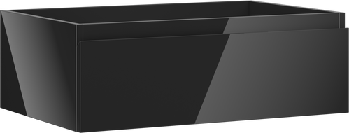 Mexen Orio vonios spintelė po praustuvu 70 cm, 1 stalčius, juoda blizgi - 91A10-07023-1-BF70