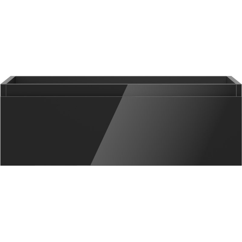 Mexen Orio vonios spintelė po praustuvu 70 cm, 1 stalčius, juoda blizgi - 91A10-07023-1-BF70