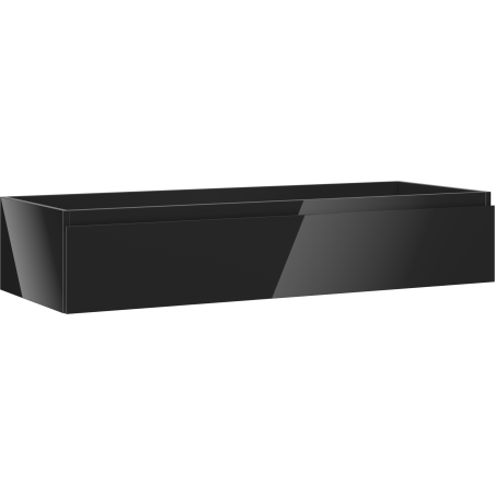 Mexen Orio vonios kambario spintelė po praustuvu 120 cm, 1 stalčius, juodas blizgesys - 91A10-12023-1-BF70